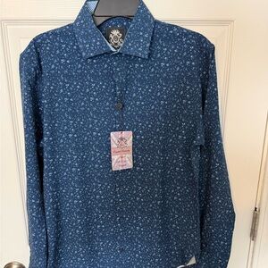 English Laundry Blue Floral Button Down Shirt